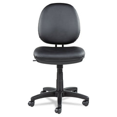 Alera® Interval Series Swivel/Tilt Task Chair, Bonded Leather Seat/Back, Up to 275 lb, 18.11" to 23.22" Seat Height, Black