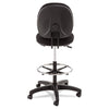 Alera® Interval Series Swivel Task Stool, Supports Up to 275 lb, 23.93" to 34.53" Seat Height, Black Fabric Chairs/Stools-Drafting & Task Stools - Office Ready