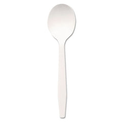 Dixie® Plastic Cutlery, Mediumweight Soup Spoons, White, 1,000/Carton