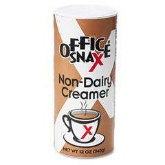 Office Snax® Powder Non-Dairy Creamer Canister, 12oz, 24/Carton