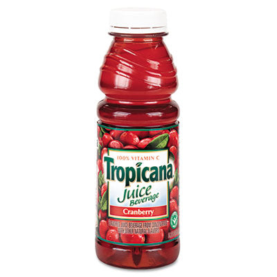 Tropicana® Juice Beverages, Cranberry, 15.2oz Bottle, 12/Carton Juice Drinks - Office Ready