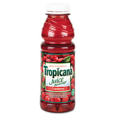 Tropicana® Juice Beverages, Cranberry, 15.2oz Bottle, 12/Carton