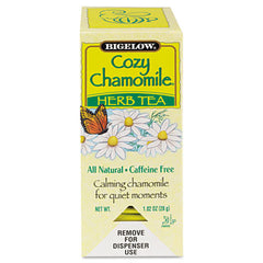Bigelow® Single Flavor Tea Bags, Cozy Chamomile, 28 Bags/Box