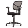 OIF Swivel/Tilt Mesh Task Chair with Adjustable Arms, Supports Up to 250 lb, 17.72" to 22.24" Seat Height, Black Chairs/Stools-Office Chairs - Office Ready