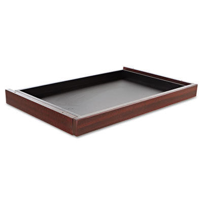 Alera® Valencia™ Series Center Drawer, 24.5w x 15d x 2h, Mahogany Utility Drawers-Open-Format Center Drawer - Office Ready
