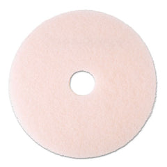 3M™ Eraser Burnish Floor Pads 3600, 20" Diameter, Pink, 5/Carton