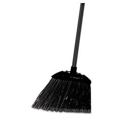 Rubbermaid® Commercial Angled Lobby Broom, Poly Bristles, 35" Handle, Black