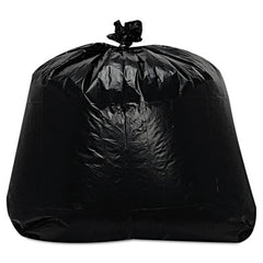 Trinity Plastics Low-Density Can Liners, 56 gal, 1.6 mil, 43" x 47", Black, 100/Carton