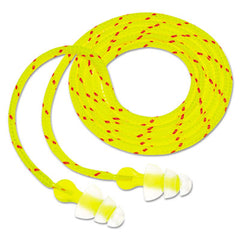 3M™ Tri-Flange™ Earplugs, Corded, 26 dB NRR, Yellow/Orange, 100 Pairs