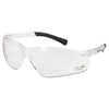 MCR™ Safety BearKat® Safety Glasses, Clear Frame, Clear Lens Wraparound Safety Glasses - Office Ready