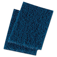 Boardwalk® Extra Heavy-Duty Scour Pad, 3.5 x 5, Dark Blue, 20/Carton Scouring Pads/Sticks-Pad - Office Ready