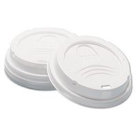Dixie® Sip-Through Dome Hot Drink Lids, Fits 8 oz Cups, White, 100/Sleeve, 10 Sleeves/Carton Cup Lids-Hot Cup Dome - Office Ready