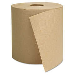 GEN Hardwound Towel, Brown, 1-Ply, Brown, 800ft, 6 Rolls/Carton