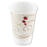 Dart® Symphony® Design Wax-Coated Paper Cold Cups, 7 oz, Beige/White, 100/Sleeve, 20 Sleeves/Carton Cups-Cold Drink, Paper - Office Ready