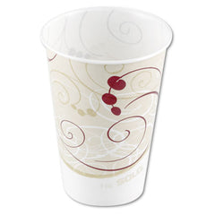 Dart® Symphony® Design Wax-Coated Paper Cold Cups, 7 oz, Beige/White, 100/Sleeve, 20 Sleeves/Carton