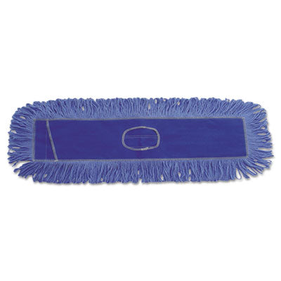 Boardwalk® Dust Mop Head, Cotton/Synthetic Blend, 36 x 5, Looped-End, Blue Mop Heads-Dust - Office Ready