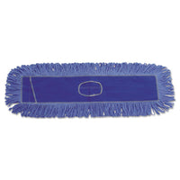 Boardwalk® Dust Mop Head, Cotton/Synthetic Blend, 36 x 5, Looped-End, Blue Mop Heads-Dust - Office Ready