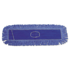 Boardwalk® Dust Mop Head, Cotton/Synthetic Blend, 36 x 5, Looped-End, Blue