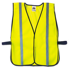 ergodyne® GloWear® 8020HL Non-Certified Standard Safety Vest, Polyester Mesh, Hook Closure, One Size Fit All, Lime
