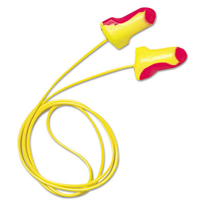 Howard Leight® by Honeywell Laser Lite® Single-Use Earplugs, Corded, 32NRR, Magenta/Yellow, 100 Pairs Ear Plugs-Single Use - Office Ready