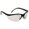 MCR™ Safety Klondike® Safety Glasses, Matte Black Frame, Clear Lens, 12/Box Safety Glasses-Wraparound - Office Ready