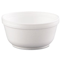 Dart® Insulated Foam Bowls, 12 oz, White, 50/Pack, 20 Packs/Carton