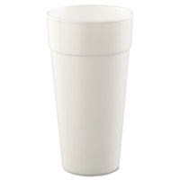 Dart® Foam Drink Cups, Hot/Cold, 24 oz, White, 25/Bag, 20 Bags/Carton Cups-Hot/Cold Drink, Foam - Office Ready