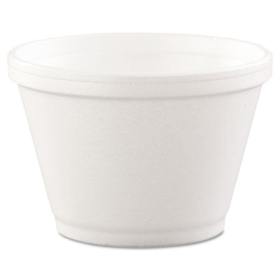 Dart® Foam Container, 6 oz, White, 50/Bag, 20 Bags/Carton Food Containers-Takeout Bowl/Base, Foam - Office Ready