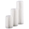 Dart® Portion/Soufflé Cup Lids, Fits 0.5 oz to 1 oz Cups, PET, Clear, 125 Pack, 20 Packs/Carton Portion Cup Lids - Office Ready