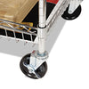 Alera® Carry-all Cart/Mail Cart, Metal, 1 Shelf, 1 Bin, 34.88" x 18" x 39.5", Silver Carts & Stands-Mail Cart - Office Ready