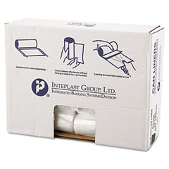Inteplast Group High-Density Commercial Can Liners Value Pack, 16 gal, 7 microns, 24" x 31 ", Clear, 1,000/Carton