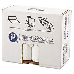 Inteplast Group Low-Density Commercial Can Liners, 30 gal, 0.7 mil, 30" x 36", White, 200/Carton
