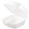 Dart® Foam Hinged Lid Containers, 5.38 x 5.5 x 2.88, White, 500/Carton Food Containers-Takeout Clamshell, Foam - Office Ready