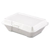 Dart® Foam Hinged Lid Containers, 1-Compartment, 6.4 x 9.3 x 2.9, White, 200/Carton Food Containers-Takeout Clamshell, Foam - Office Ready