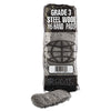 GMT Industrial-Quality Steel Wool Hand Pads, #3 Medium, Steel Gray, 16 Pads/Sleeve, 12 Sleeves/Carton Steel Wool - Office Ready