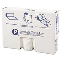 Inteplast Group High-Density Interleaved Commercial Can Liners, 45 gal, 12 microns, 40