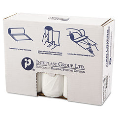 Inteplast Group High-Density Interleaved Commercial Can Liners, 45 gal, 17 microns, 40" x 48", Clear, 250/Carton