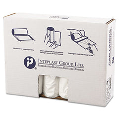 Inteplast Group High-Density Interleaved Commercial Can Liners, 45 gal, 14 microns, 40" x 48", Clear, 250/Carton