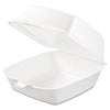 Dart® Foam Hinged Lid Containers, 6 x 5.78 x 3, White, 500/Carton Food Containers-Takeout Clamshell, Foam - Office Ready