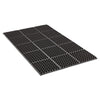 Crown Safewalk™ Heavy-Duty Anti-Fatigue Drainage Mat, General Purpose, 36 x 60, Black Mats-Drainage Mat - Office Ready