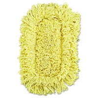 Rubbermaid® Commercial Trapper® Looped-End Dust Mop, 12 x 5, Yellow, 12/Carton Mop Heads-Dust - Office Ready