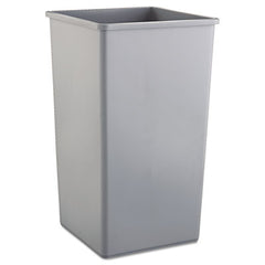 Rubbermaid® Commercial Untouchable® Square Waste Receptacle, Plastic, 50 gal, Gray