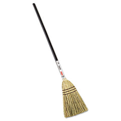 Rubbermaid® Commercial Corn-Fill Broom, Corn Fiber Bristles, 38" Overall Length, Brown