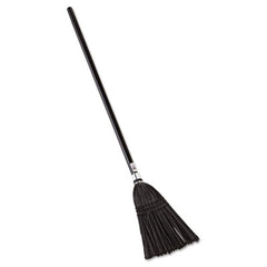 Rubbermaid® Commercial Lobby Pro™ Synthetic-Fill Broom, Synthetic Bristles, 37.5" Overall Length, Black