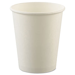 Dart® Uncoated Paper Cups, Hot Drink, 8 oz, White, 1,000/Carton