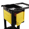 Rubbermaid® Commercial Locking Cabinet, For Rubbermaid Commercial Cleaning Carts, Yellow Cart Cabinets, Dividers & Shelves - Office Ready