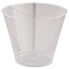 WNA Comet™ Smooth Wall Tumblers, 9 oz, Clear, Squat, 25/Pack, 20 Packs/Carton Cold Drink Cups, Plastic - Office Ready