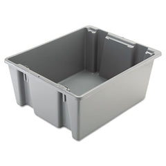 Rubbermaid® Commercial Palletote® Box, 19 gal, 23.5" x 19.5" x 10", Gray