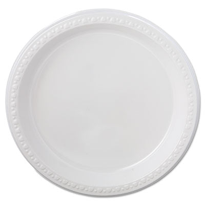 Pactiv Laminated Foam Dinnerware, Plate, 10.25 Diameter, White, 540/Carton