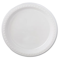 Chinet® Heavyweight Plastic Dinnerware, 9" dia, White, 125/Pack, 4 Packs/Carton